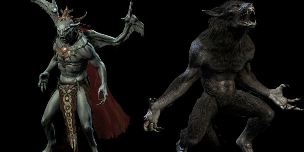 Skyrim Vampire And Werewolf