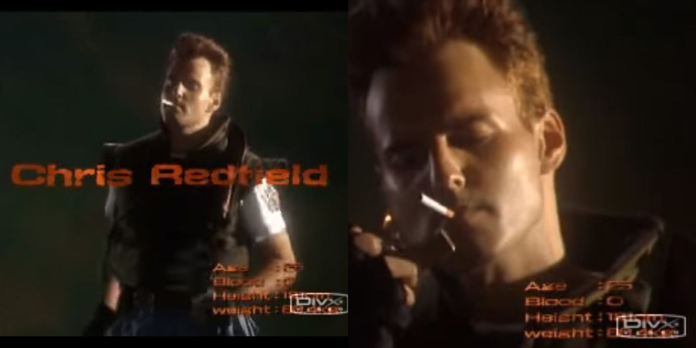 Smoking in the film - Resident Evil Chris Redfield Facts