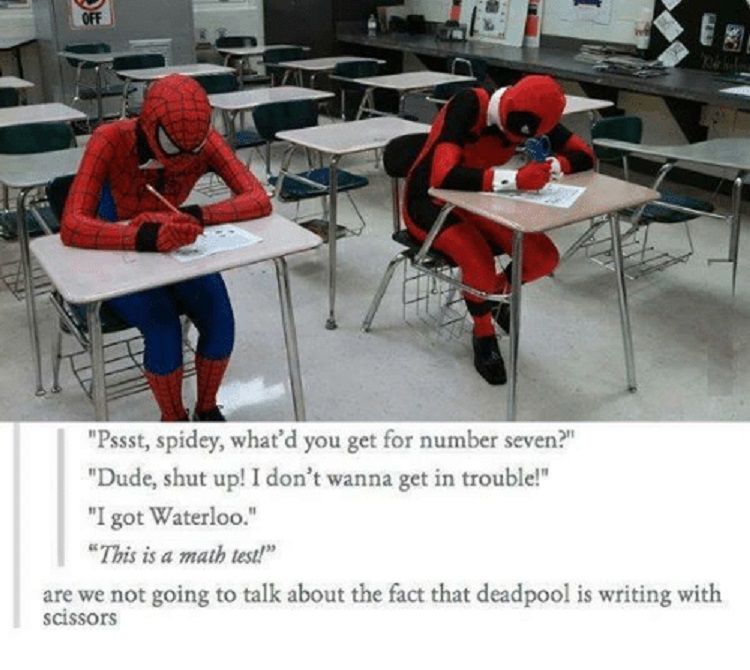 Spiderman Deadpool Test Meme