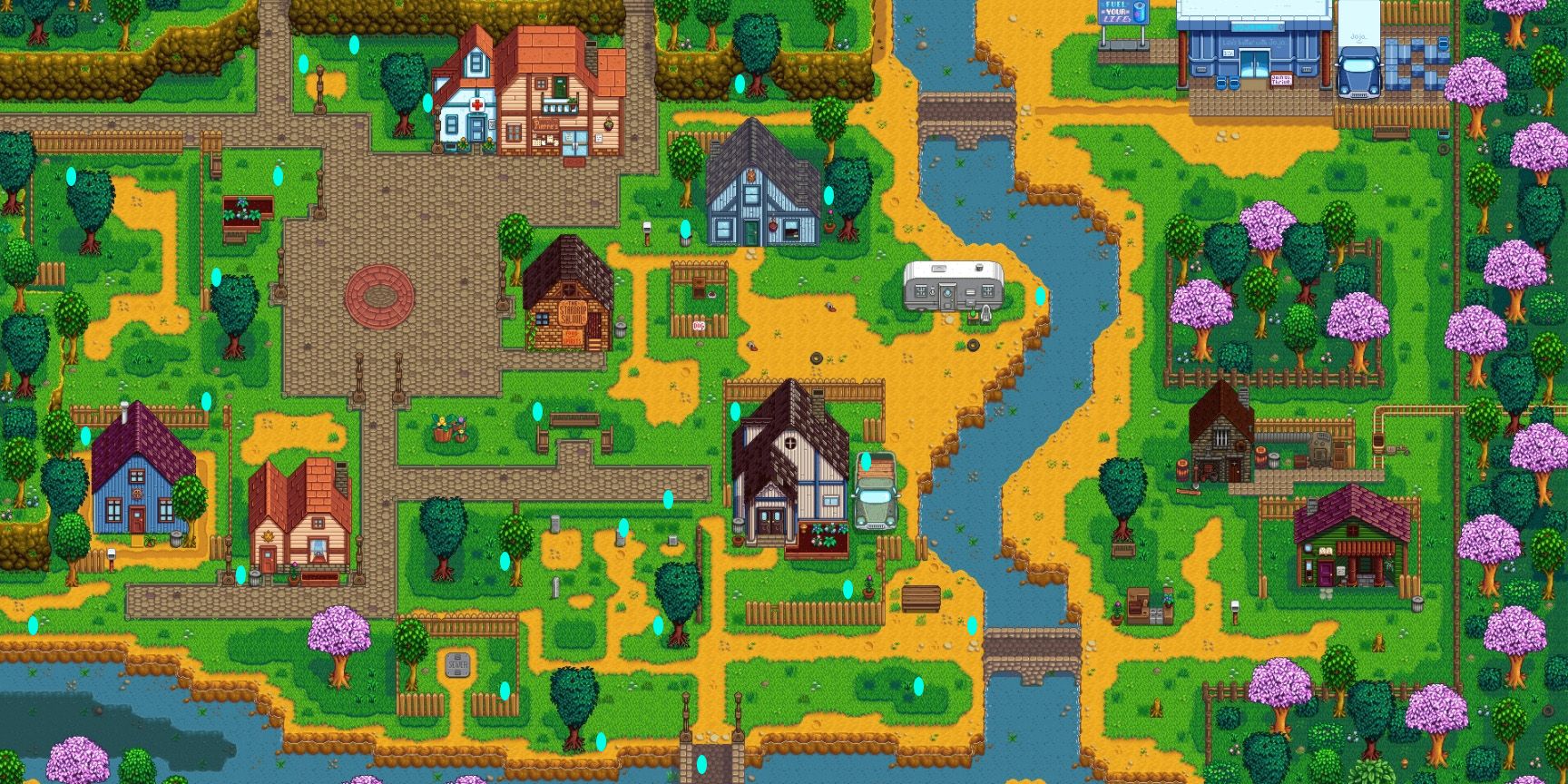 Egg locations for Egg Hunt in Stardew Valley