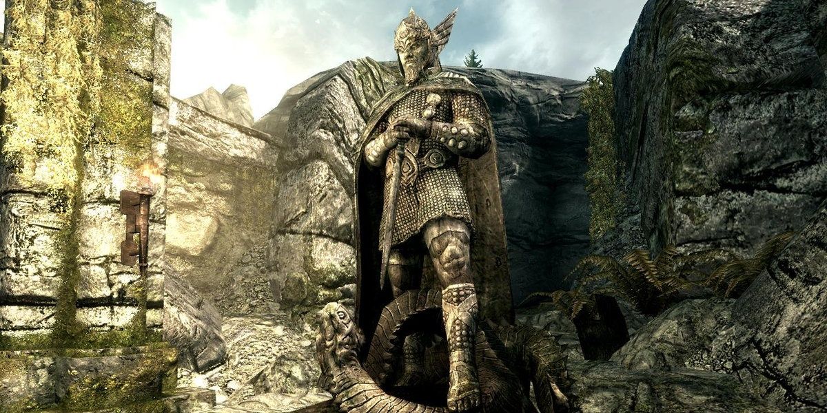 Статуя Тайбера Септима из The Elder Scrolls V Skyrim