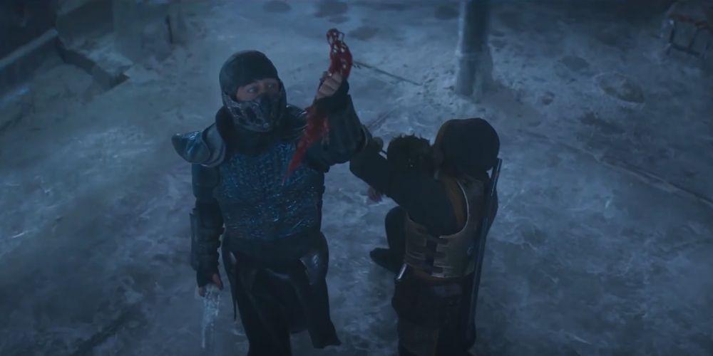 Subzero Scorpion Fight Blood Dagger Mortal Kombat Trailer Fatalities