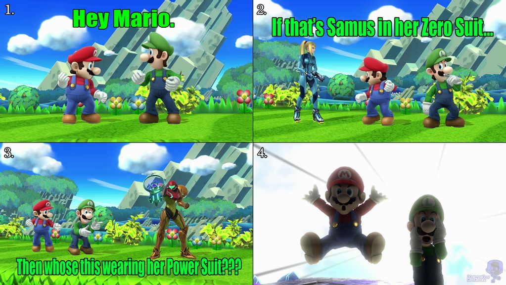 Super Smash Bros Mario Luigi Samus meme