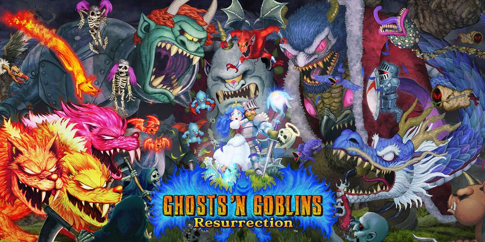 Арт для новой игры Ghost n Goblins для Nintendo Switch.