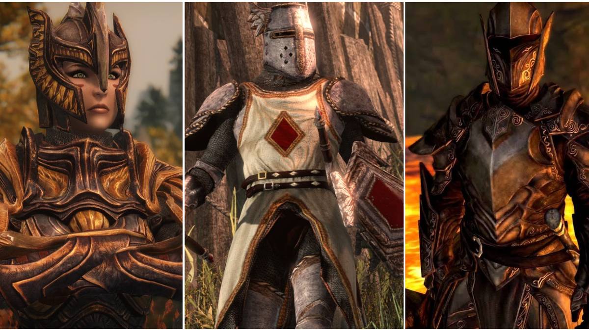 Amber, Crusader & Ebony Cuirasses From The Elder Scrolls
