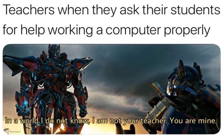 Transformers Sentinel Prime telling Optimus Prime he is his teacher