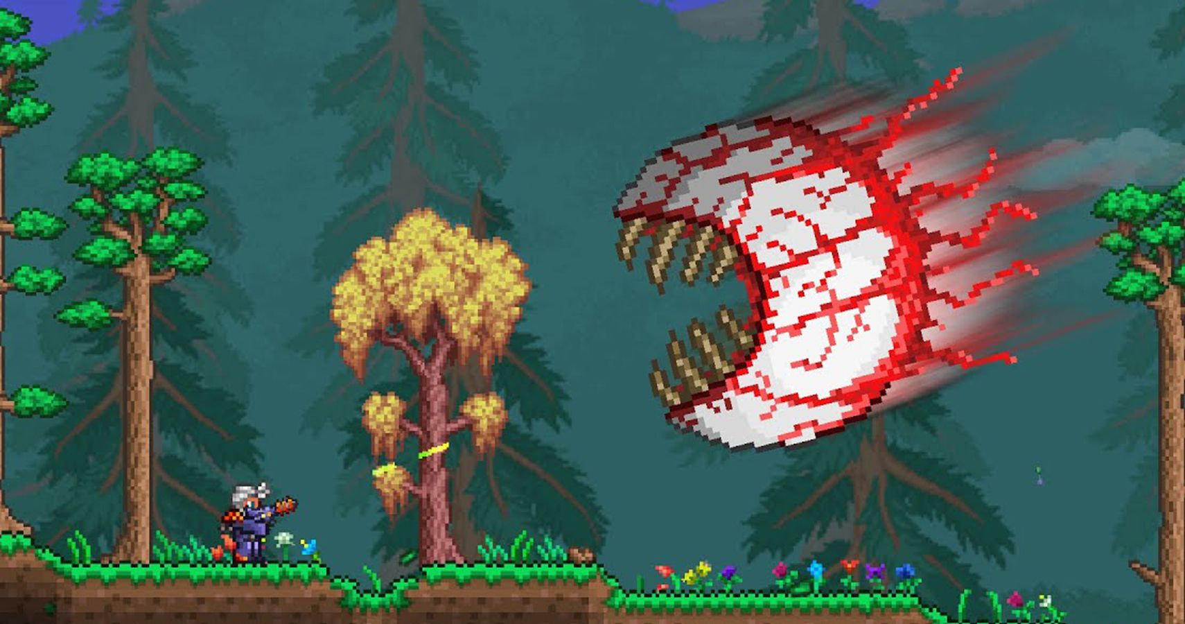 Terraria TODOS os Drops dos Bosses - Olho de Cthulhu