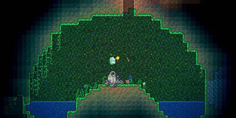 Terraria Map World Regular Seed Enchanted Sword Shrine
