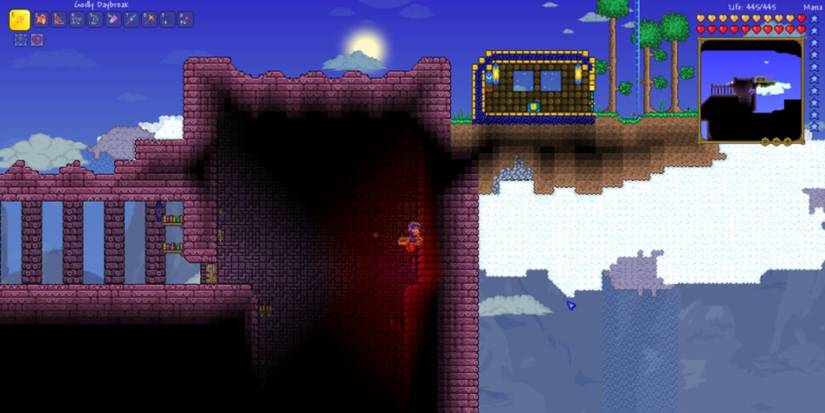 Terraria Map World Regular Seed Floating Dungeon