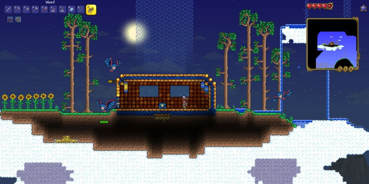 Terraria Map World Regular Seed Sky Island