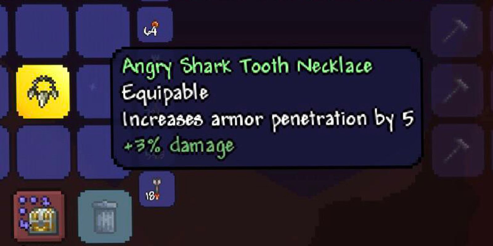 Terraria Shark Tooth Necklace