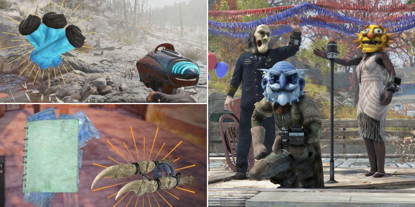 Fallout 76, masks, plans, rare items