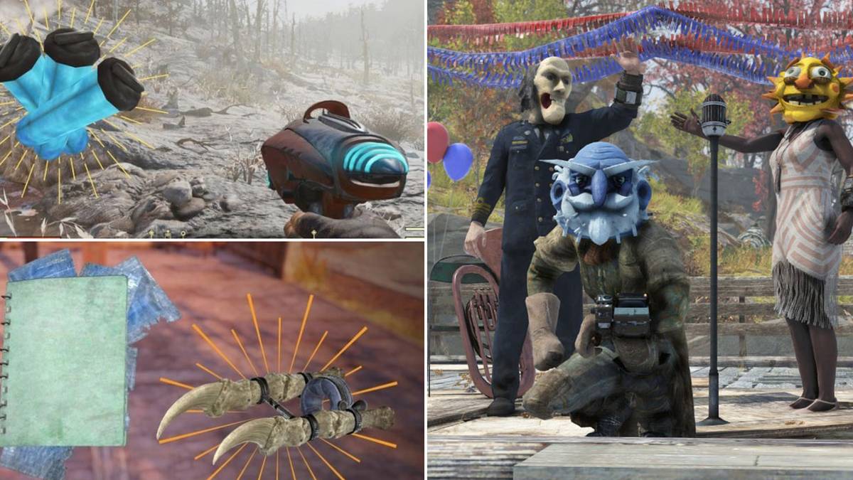 Fallout 76, masks, plans, rare items