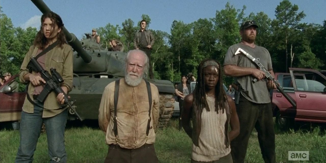 Hershel, Michonne & The Governor From The Walking Dead