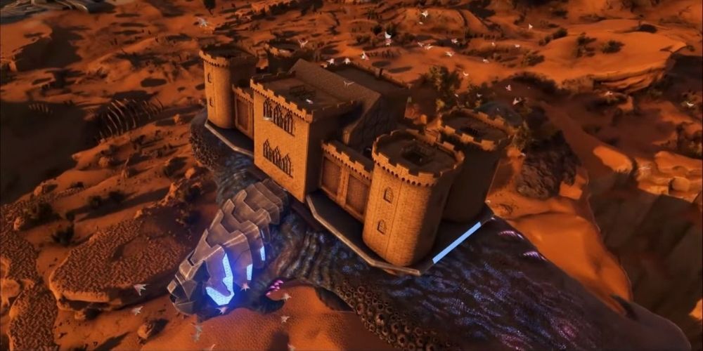 ARK Survival Evolved Base Build "Desert Titan Sand Castle" by Sven P