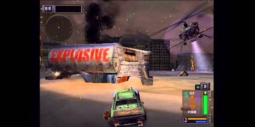 Twisted metal warhawk boss fight