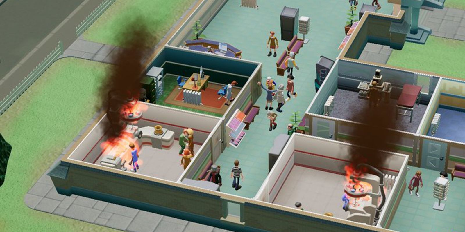 Two Point Hospital Fire