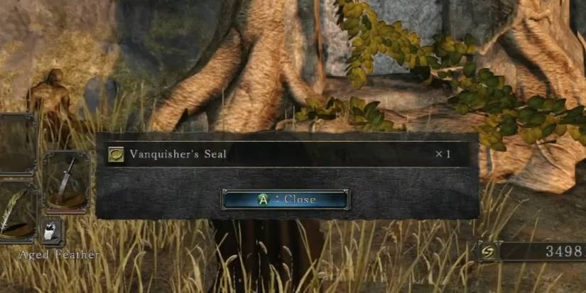 Dialogue Box for Vanquisher's Seal as its added into the inventory