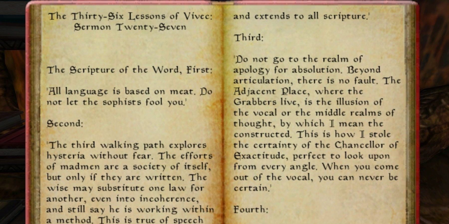 One Of Vivec's Books From The Elder Scrolls III Morrowind
