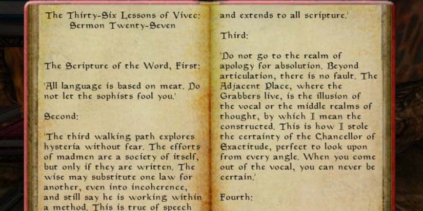 One Of Vivec's Books From The Elder Scrolls III Morrowind