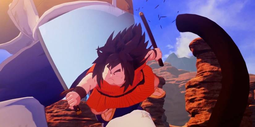 Yajirobe cuts off Vegeta's tail in Dragon Ball Z: Kakarot