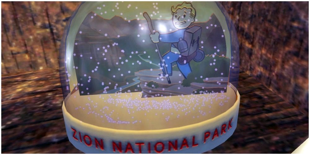 Zion National Park snow globe found in one of the shops