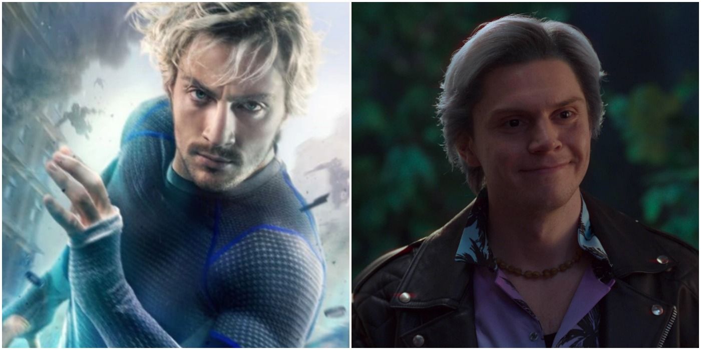 aaron taylor johnson and evan peters as pietro maximoff