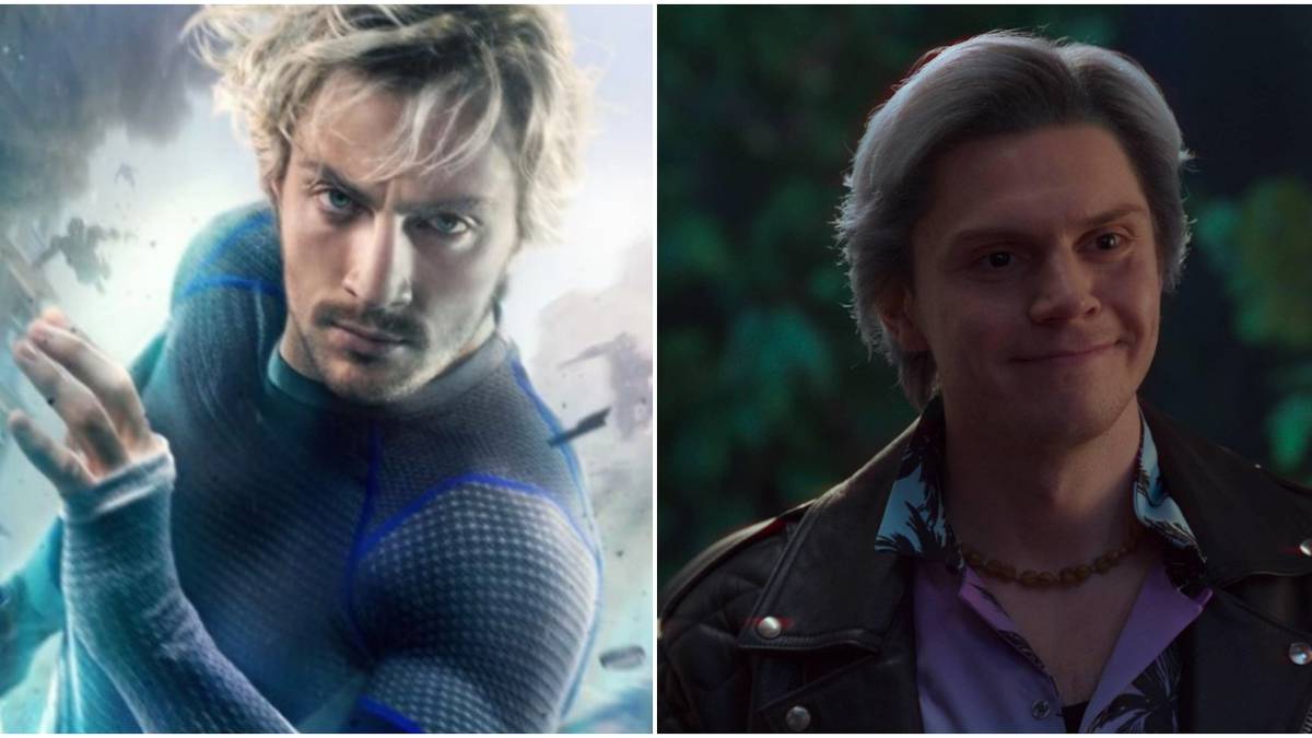 aaron taylor johnson and evan peters as pietro maximoff