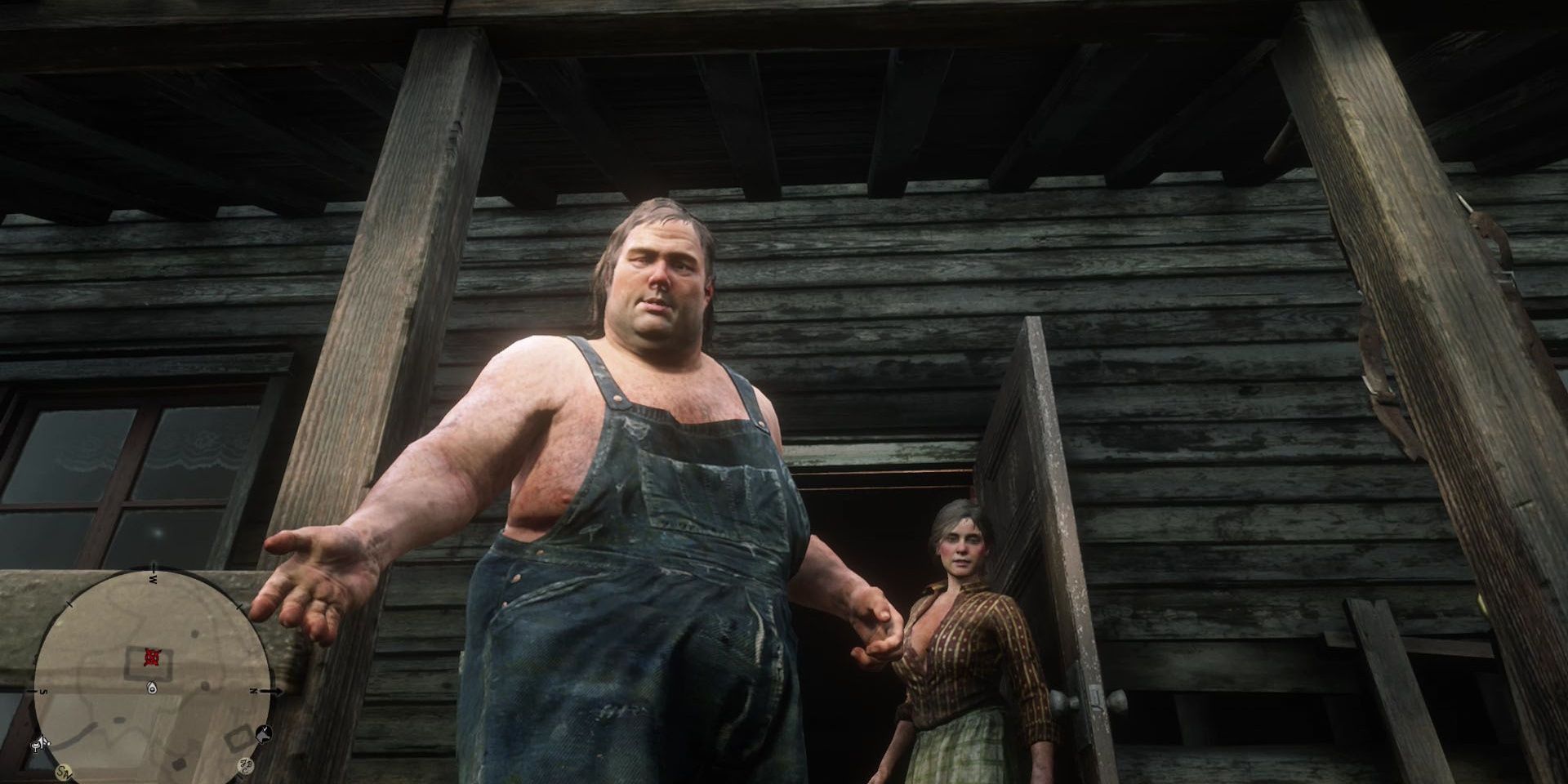 Red Dead Redemption 2 Meeting The Two Residents At The Aberdeen Pig Farm