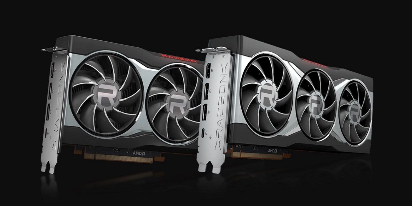 Photo showing two AMD Radeon GPU cards