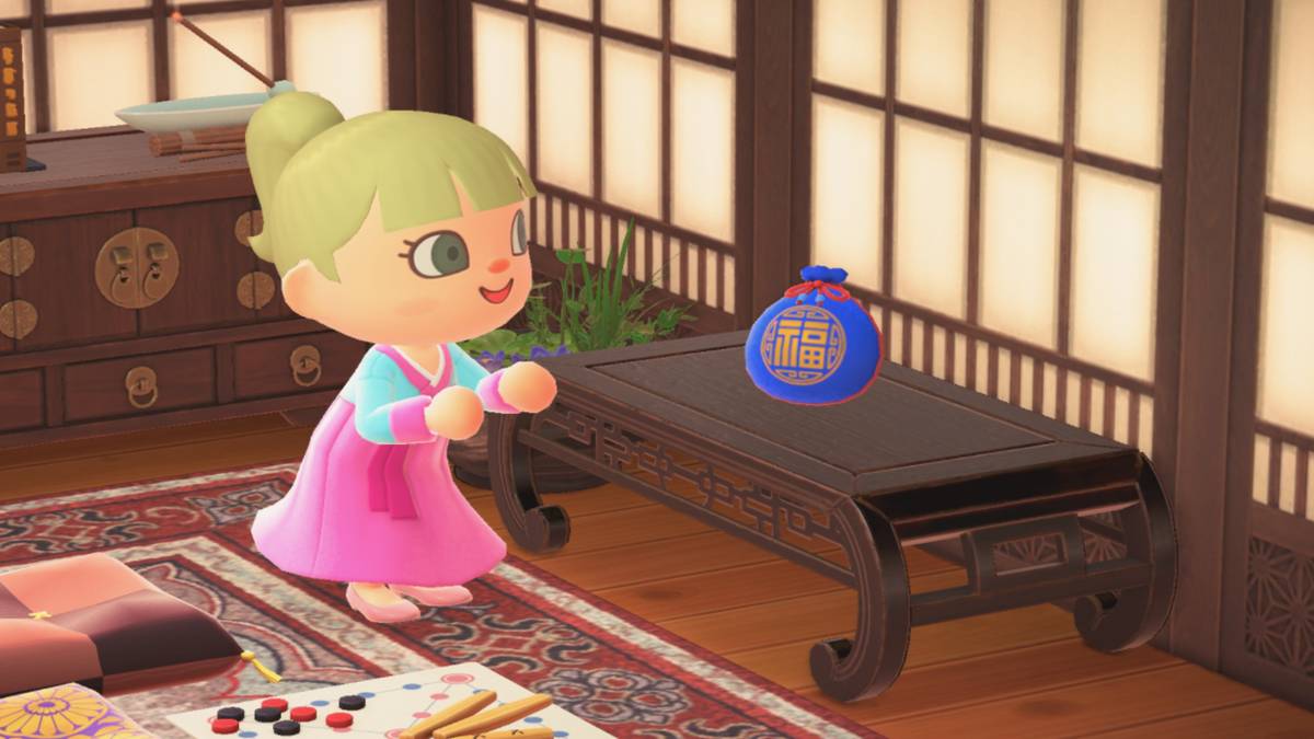 animal crossing new horizons new year pouch item