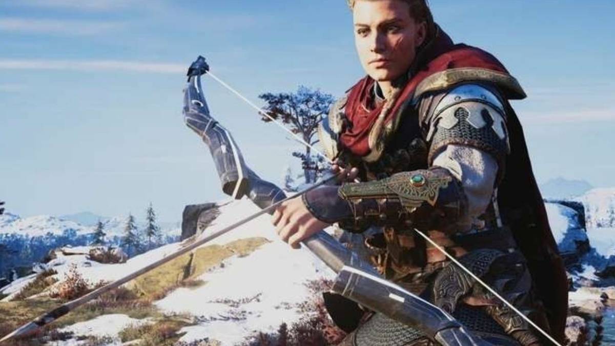 Eivor aiming Noden's Arc