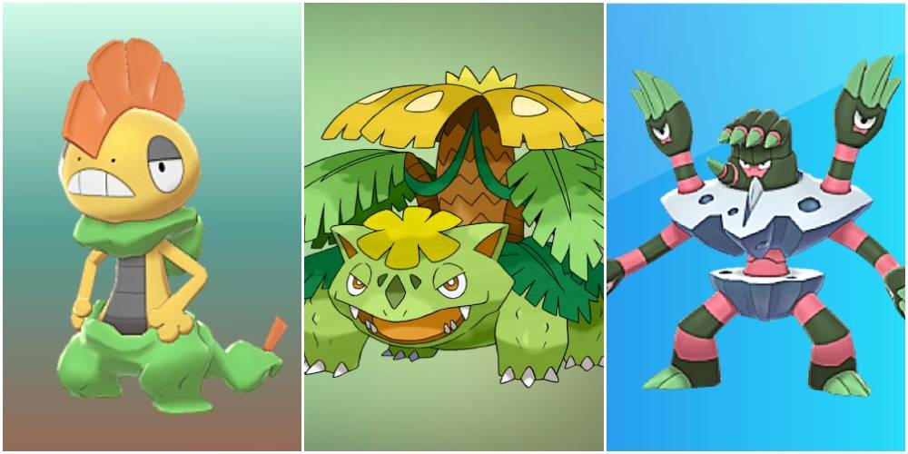 Shiny Scrafty, Venusaur, and Barbaracle