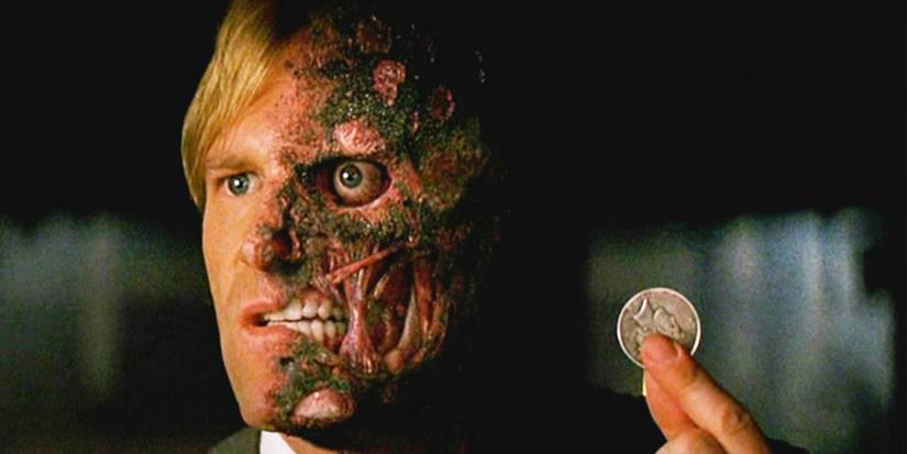 Two-Face as depicted in The Dark Knight