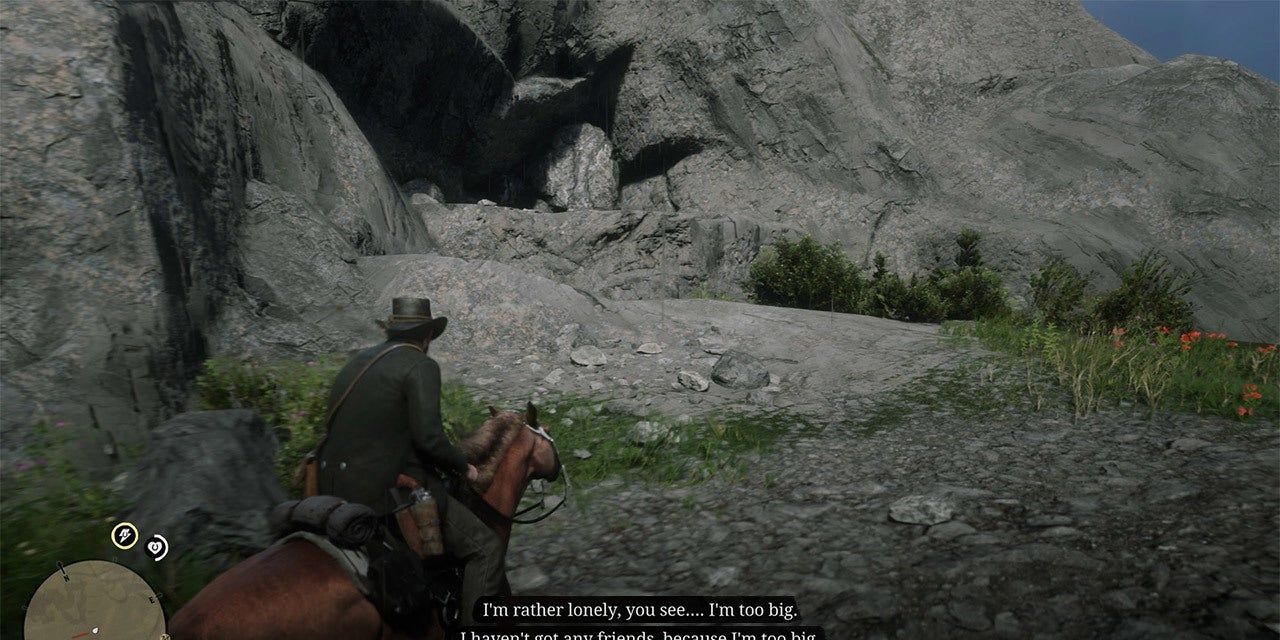 Red Dead Redemption 2 Talking To Bigfoot Just Offscreen