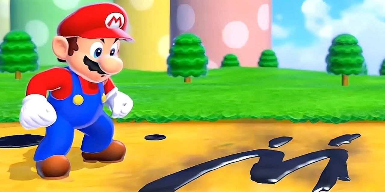 Shadow Mario "M" in opening cutscene of Bowser's Fury