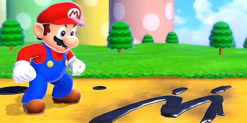 Shadow Mario "M" in opening cutscene of Bowser's Fury