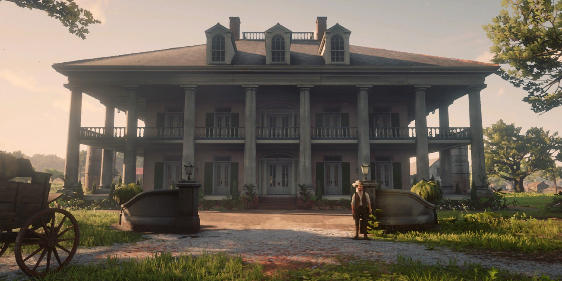 Red Dead Redemption 2 Braithwaite Manor Guarded During The Daytime
