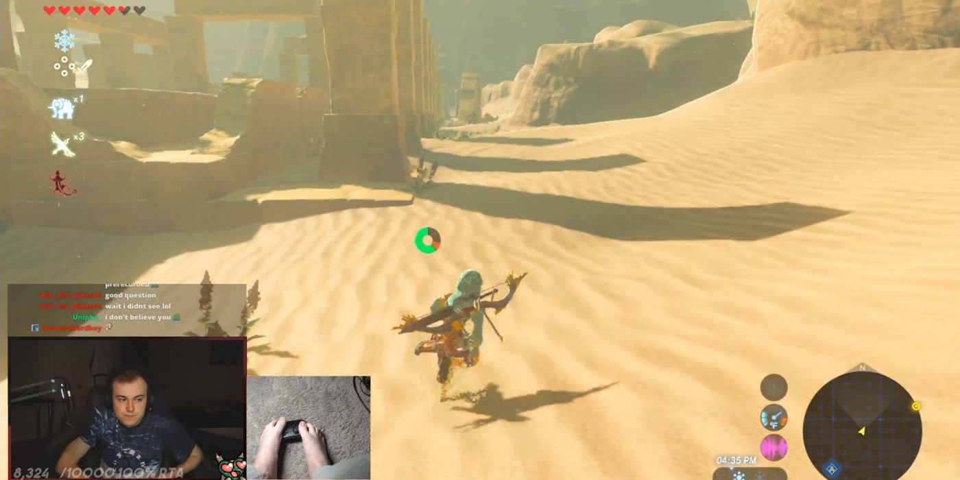 Breath of the Wild stream desert