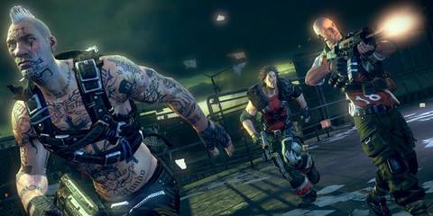 a squad running into a fight