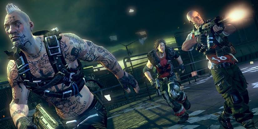 a squad running into a fight