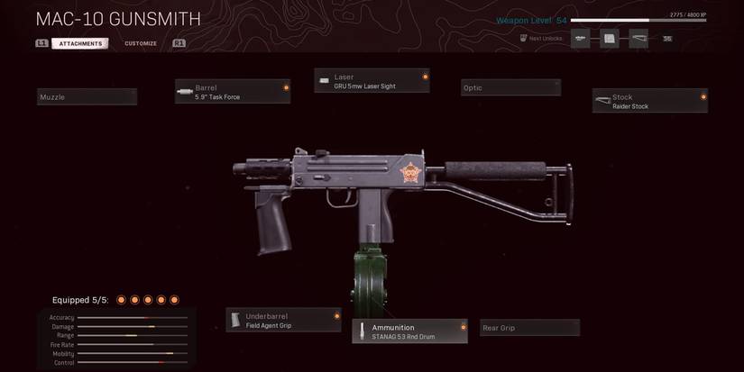 call of duty warzone mac 10 balanced loadout