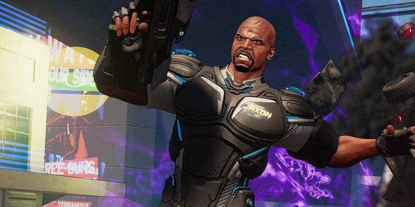 a crackdown character being attacked