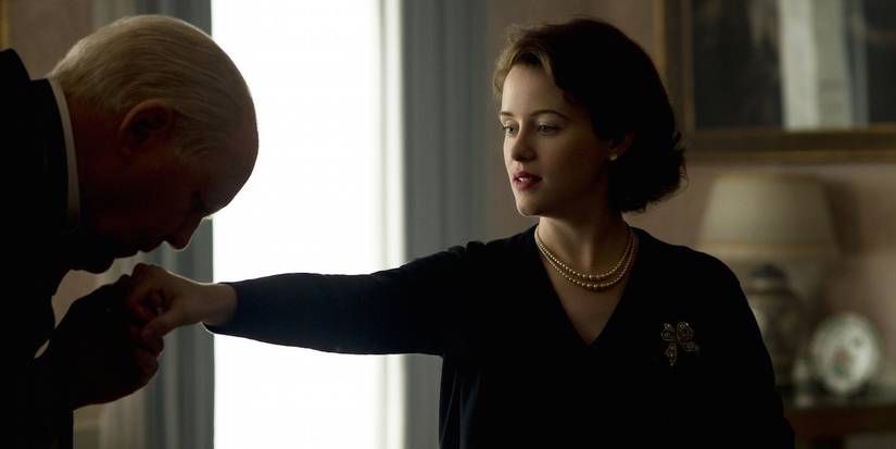 The Queen and Churchill in The Crown