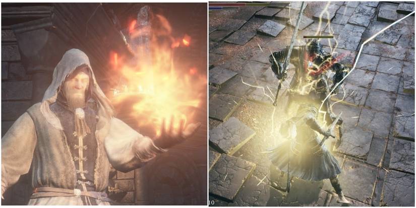 pyromancy and miracles.