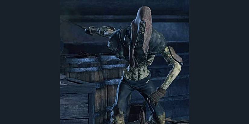 enemy at the high wall of lothric wielding a dagger.