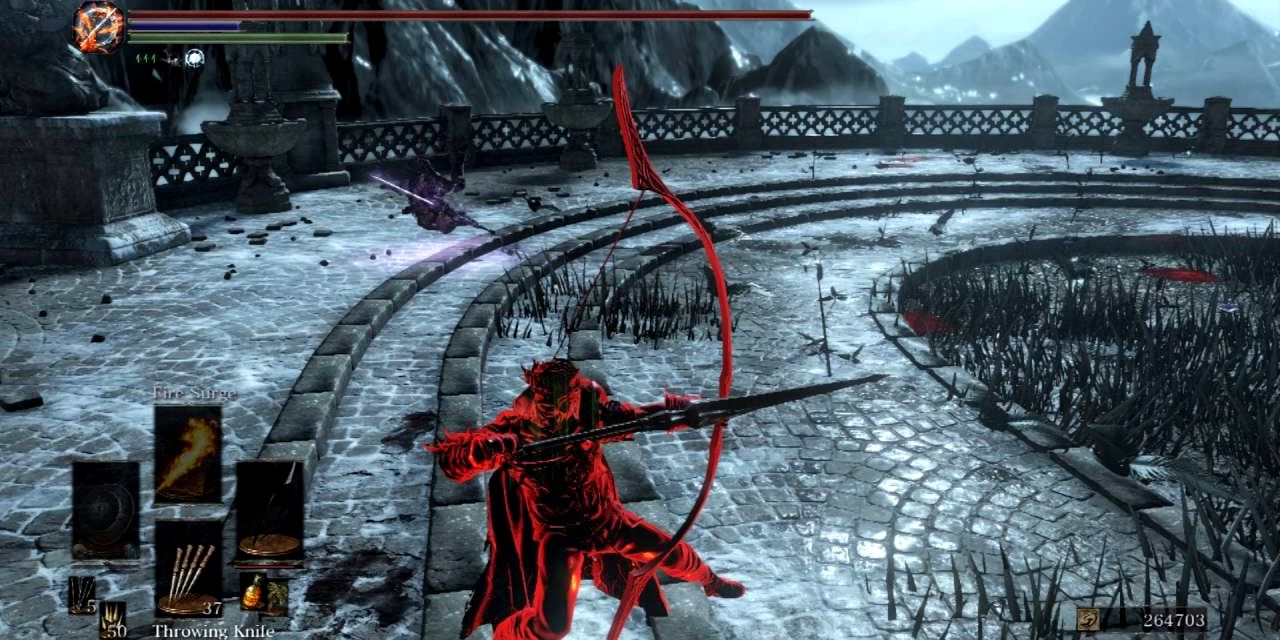 dark souls 3 pvp invader with a greatbow.