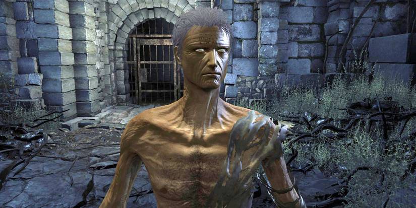 close up of the unique enemy near firelink shrine.