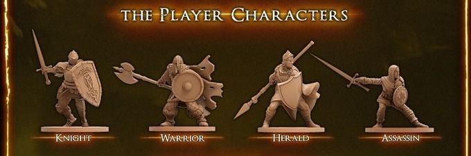 Dark Souls: The Board Game Knight Warrior Herald Assassin