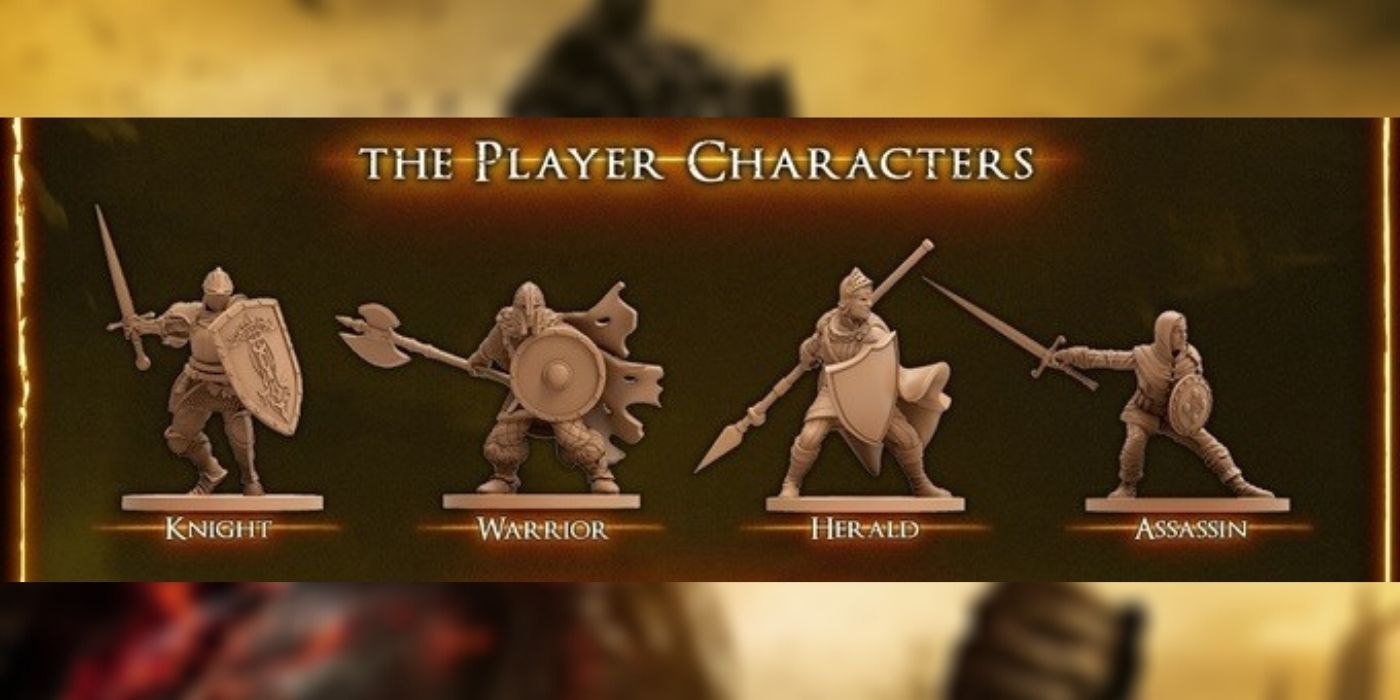 Dark Souls: The Board Game four playable characters